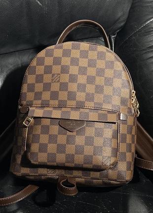 Женский рюкзак луи виттон коричневый louis vuitton palm springs backpack brown1 фото