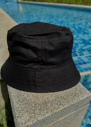 Модна  чоловіча панама легка молодіжна  чорна | зручна панамка унісекс на літо9 фото