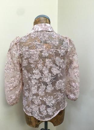 Шикарная блуза   с цветочным принтом7 фото
