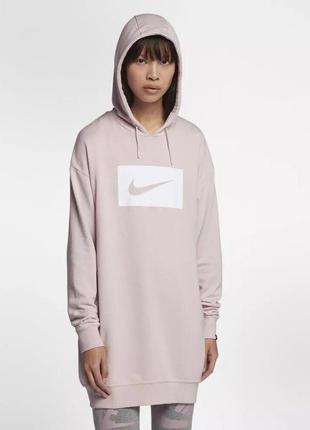 Стильное хлопковое платье худи nike
