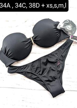 Victoria's secret original s m xs l 34a 75a 70b купальник бандо
