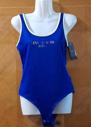 Брендовый новый боди / сдельный купальник р. s от levi's