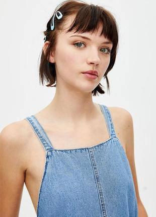 Джинсовый оверсайз-комбинезон pull and bear р.s4 фото