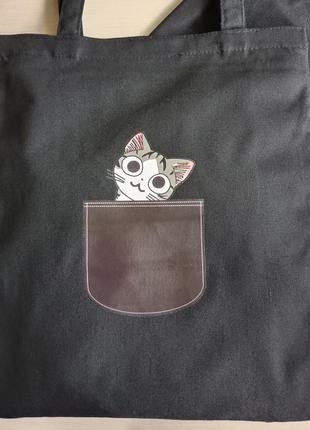 Шоппер с котенком