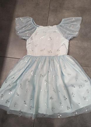 Пышное платье h&m 134-140 9-10 лет новогоднее
