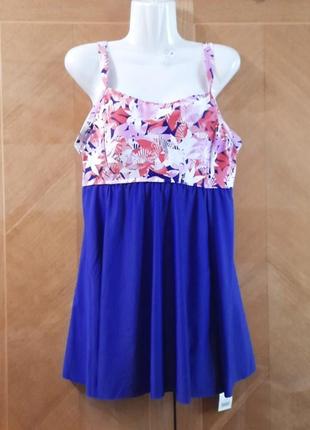 Брендовый новый сдельный купальник / купальное платье р.16 от george