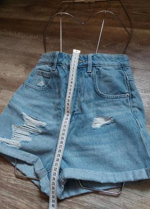 Шорты стильный джинс лето высокая посадка4 фото