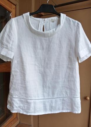 100%лен блуза white stuff