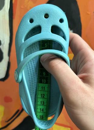 Crocs сандали с 7 24 размер детские голубые оригинал2 фото