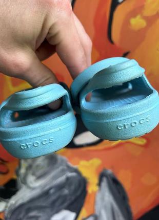 Crocs сандали с 7 24 размер детские голубые оригинал6 фото