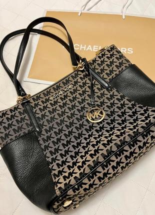 Сумка michael kors з лого bedford large east west tote7 фото