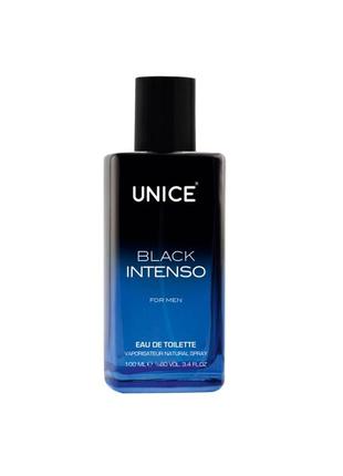 Мужская туалетная вода black intenso unice, 100 ml