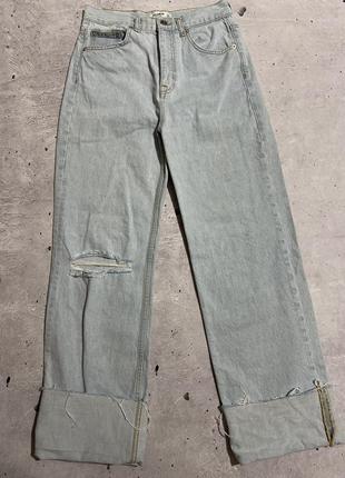 Длинные джинсы широкие pull &amp; bear размер 38 м4 фото