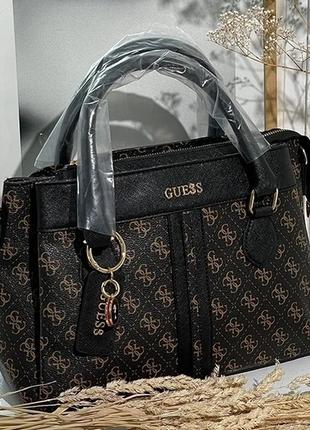 Женская сумка гесс черная guess wilder 4g black