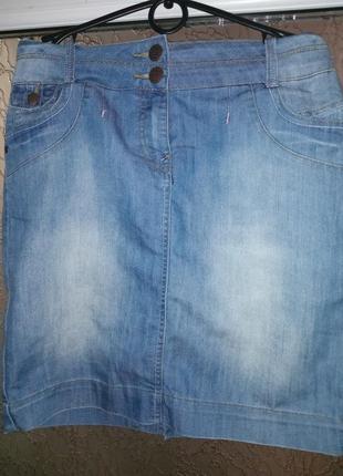 Спідниця джинсова голуба