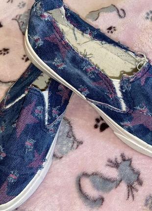 Новые  тканевые мокасины 30 размера.