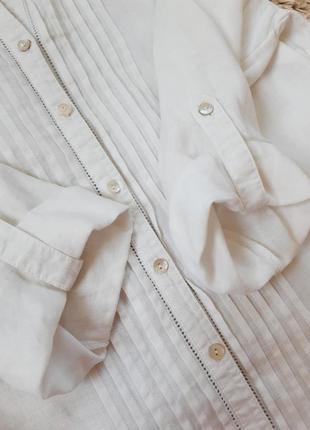 Актуальная белая льняная рубашка, petite, p. 127 фото