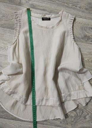 Майка топ блуза twinset с рюшами и воланами многослойная оверсайз6 фото