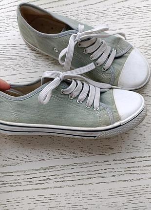 Женские, джинсовые кеды