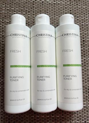 Очищуючий тонік з лемонграс для жирної шкіриchristina purifying toner for oily skin with lemongrass