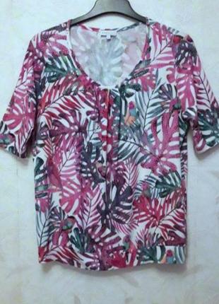 Уютная блуза, футболка, 48-50-52, тонкий, нежный стрейчевый трикотаж из натуральной вискозы, erfo