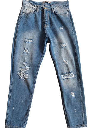 Джинсовые брюки мом