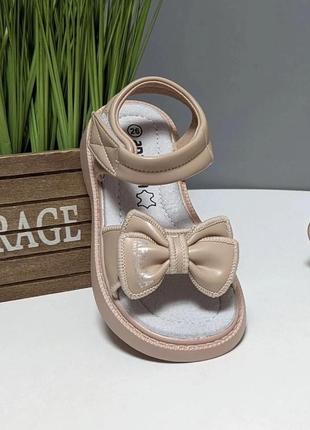 Босоножки для девочки от apawwa с бантиком