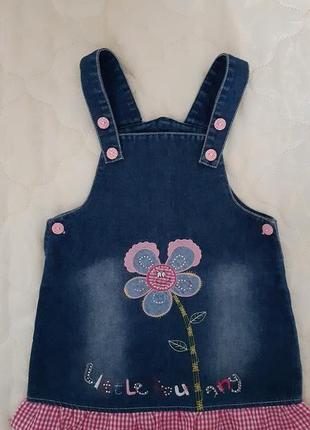 Джинсовый сарафан на 4-5 лет