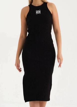 Нереально стильное платье рубчик,вышивка, хит сезона, турция .