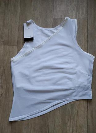 Теннисная майка nike court dri fit advantage slam tank футболка кроп топ новая оригинал7 фото