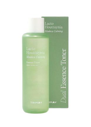 Тонер-есенція заспокійливий із центелою і пробіотиками trimay lacto houttuynia madeca calming toner 200ml