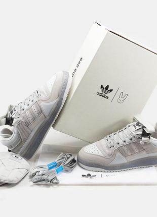 Кросівки adidas forum x bad banny grey