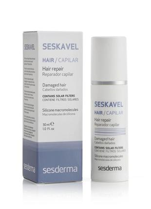 Сироватка для відновлення волосся sesderma seskavel hair repair 30 мл