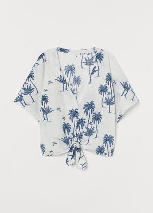 Лляна блуза h&m2 фото