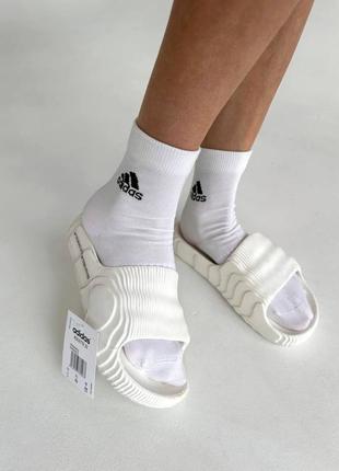 Сланці adidas adilette white slides2 фото