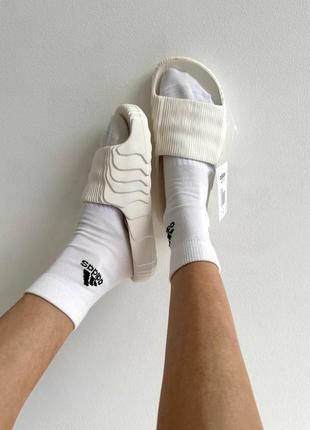 Сланці adidas adilette white slides4 фото