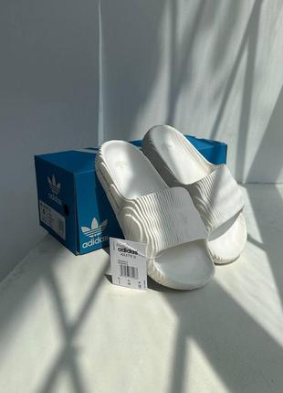 Сланцы adidas solar adilette white slides6 фото