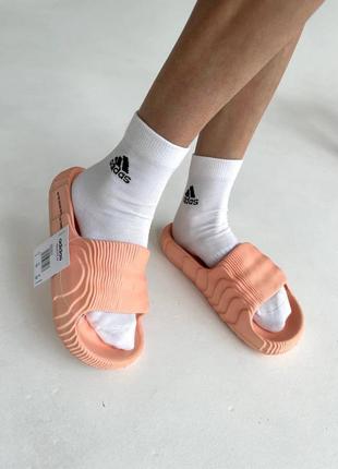 Сланцы adidas adilette slides peach2 фото