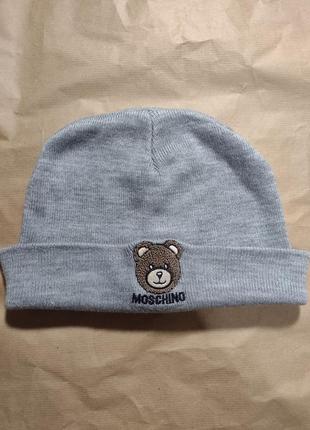 Moschino оригинал шапка, мягкая1 фото