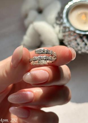 Серебряные кольца с золотым напылением3 фото
