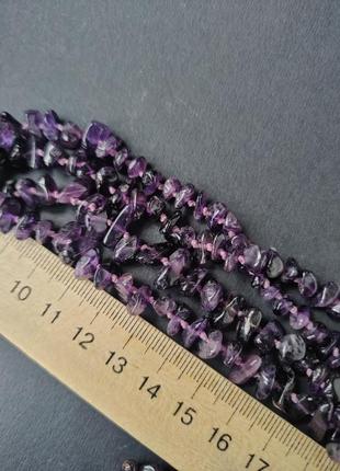 Намисто з натуральним каменем аметист. чокер з аметисту. намисто з аметисту. німеччина.