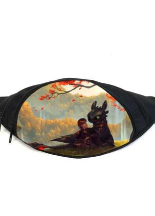 Поясная сумка бананка как приручить дракона (gbd01) gear bag черная