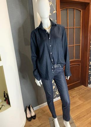 ⚜️❤️ трендовая рубашка с мужского плеча , лен