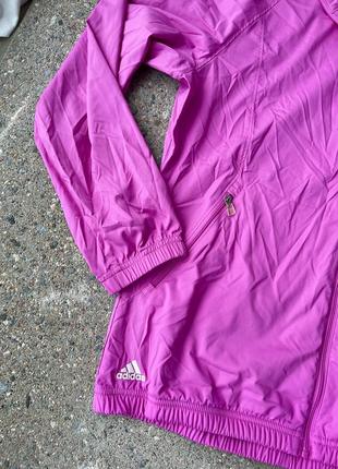 Вітровка adidas малинова насичений колір, спортивна кофта адідас2 фото