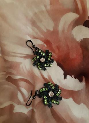 Сережки, нульові, стрази