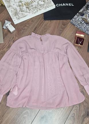 Блуза с рюшами прозрачная xxs8 фото