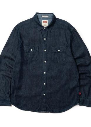 Levis truckee western shirt (rinse denim) мужская рубашка