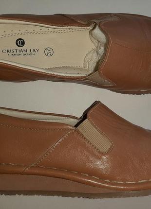 Нові шкіряні туфлі cristian lаy (іспанія)3 фото