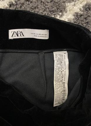 Zara юбка черная вельвет6 фото