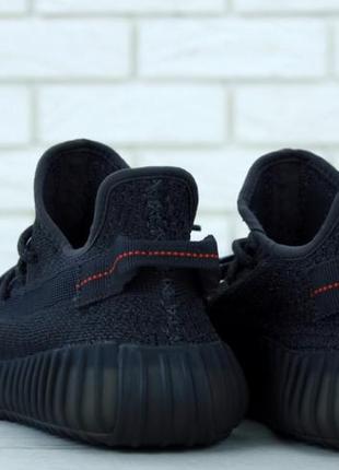 Чоловічі  кросівки adidas yeezy boost 350 v2 triple black (адидас изи буст чорні,рефлектив повний)40-453 фото